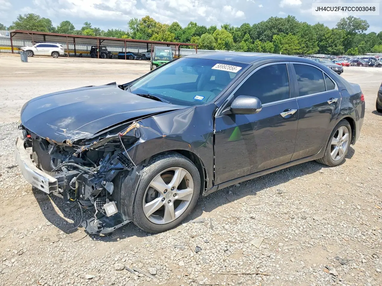 2012 Acura Tsx VIN: JH4CU2F47CC003048 Lot: 58992856