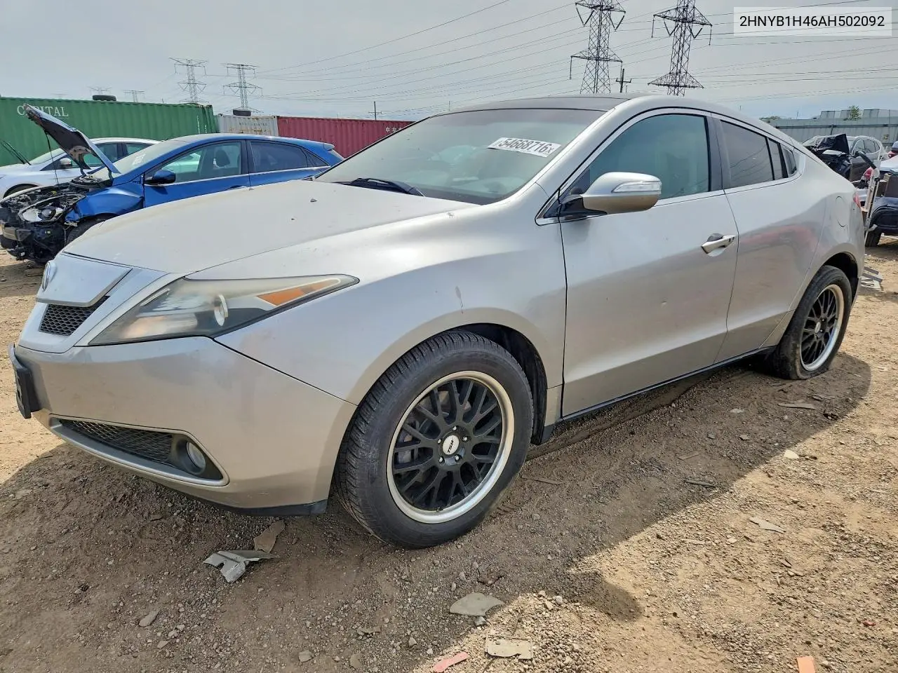 2010 Acura Zdx Technology VIN: 2HNYB1H46AH502092 Lot: 54668716