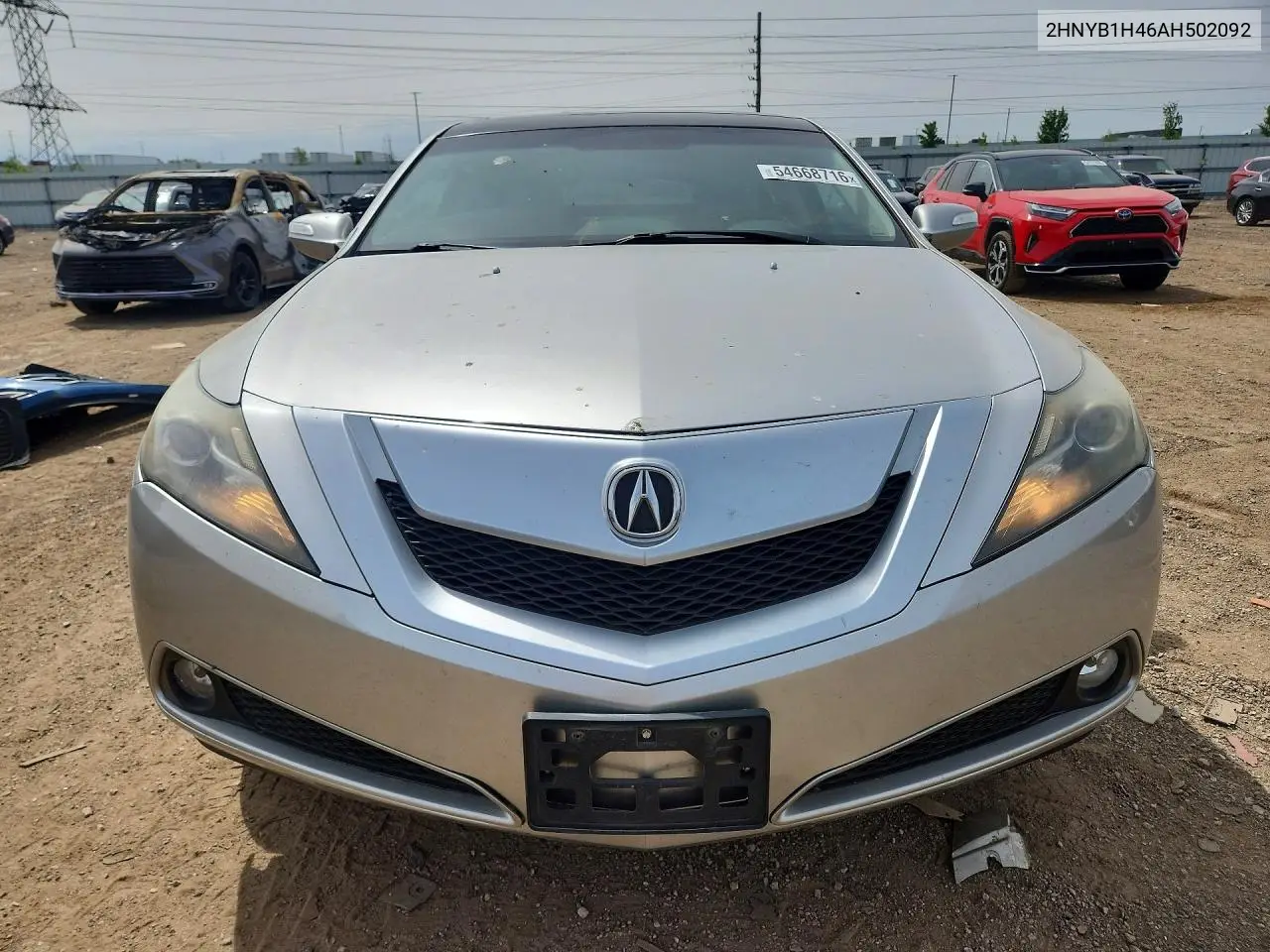 2010 Acura Zdx Technology VIN: 2HNYB1H46AH502092 Lot: 54668716