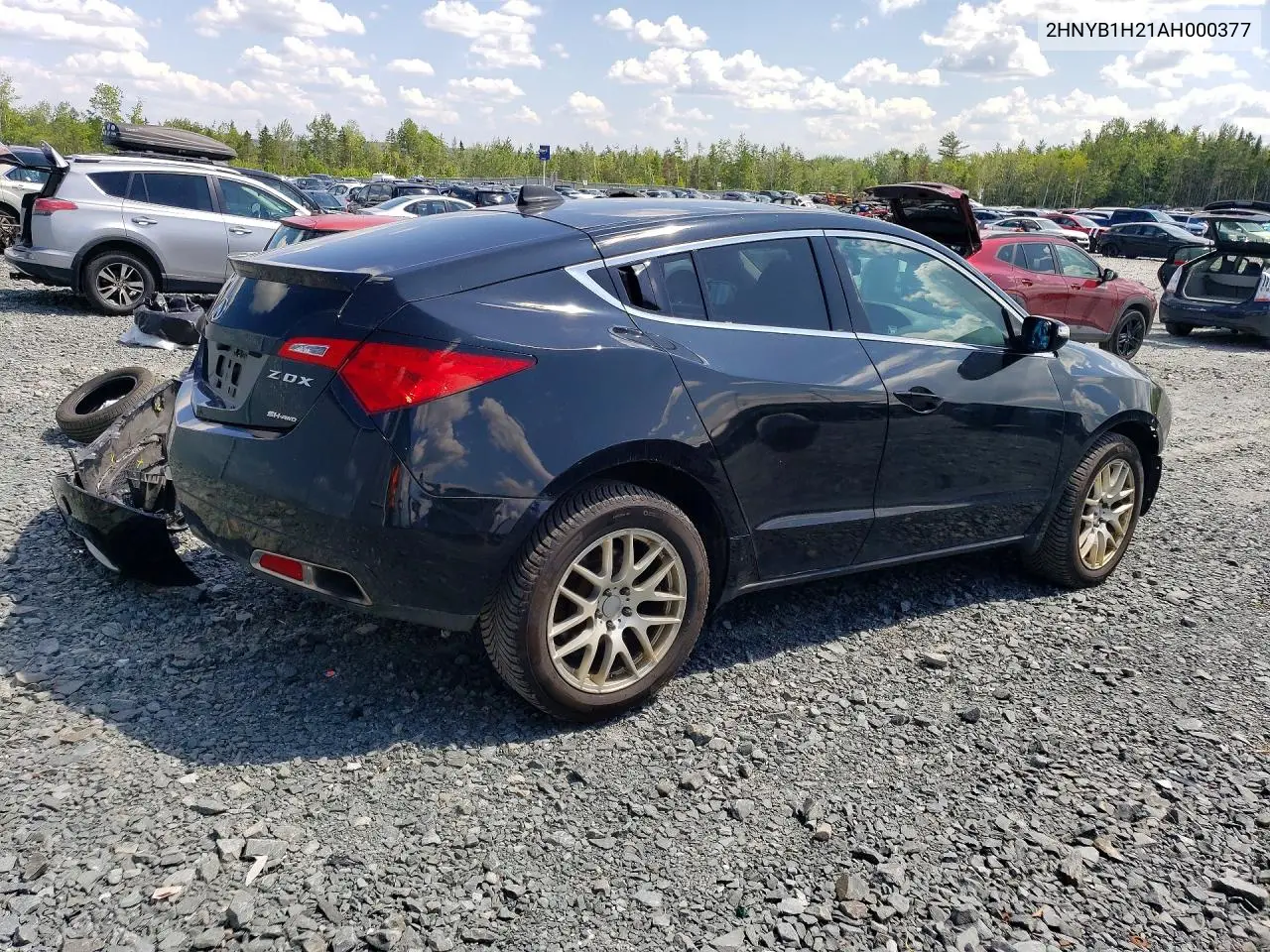 2010 Acura Zdx VIN: 2HNYB1H21AH000377 Lot: 60449386