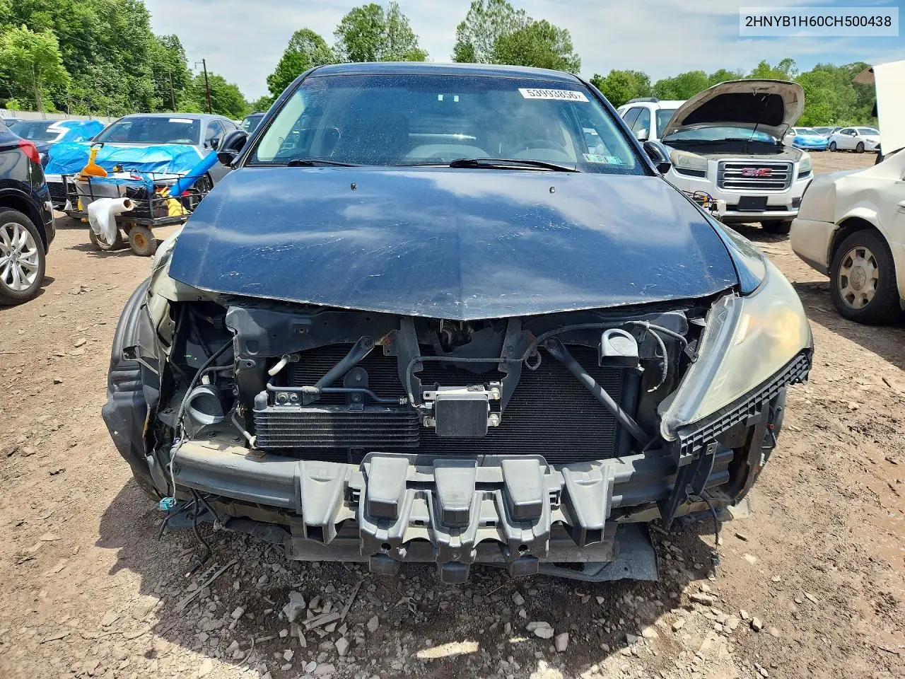 2012 Acura Zdx Advance VIN: 2HNYB1H60CH500438 Lot: 53993856
