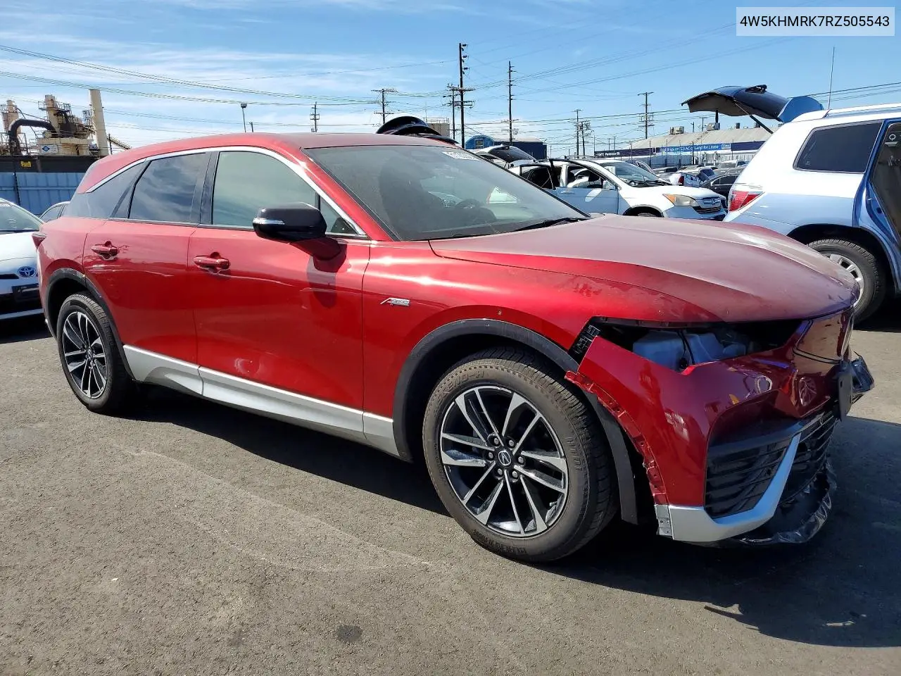 2024 Acura Zdx A-Spec VIN: 4W5KHMRK7RZ505543 Lot: 51120036
