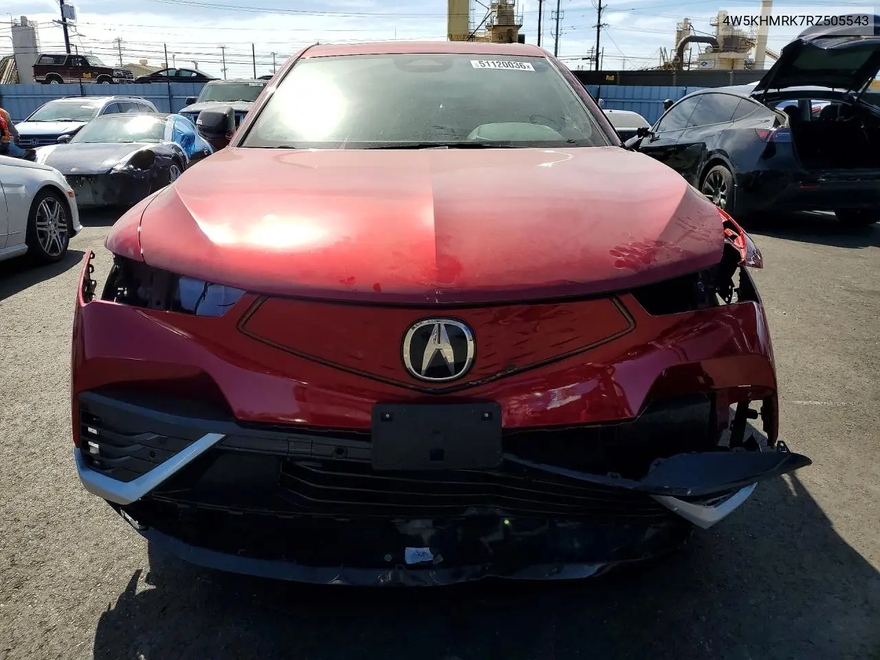 2024 Acura Zdx A-Spec VIN: 4W5KHMRK7RZ505543 Lot: 51120036
