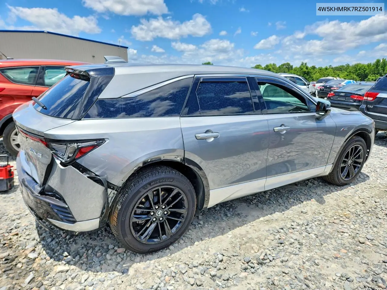 2024 Acura Zdx A-Spec VIN: 4W5KHMRK7RZ501914 Lot: 58451176