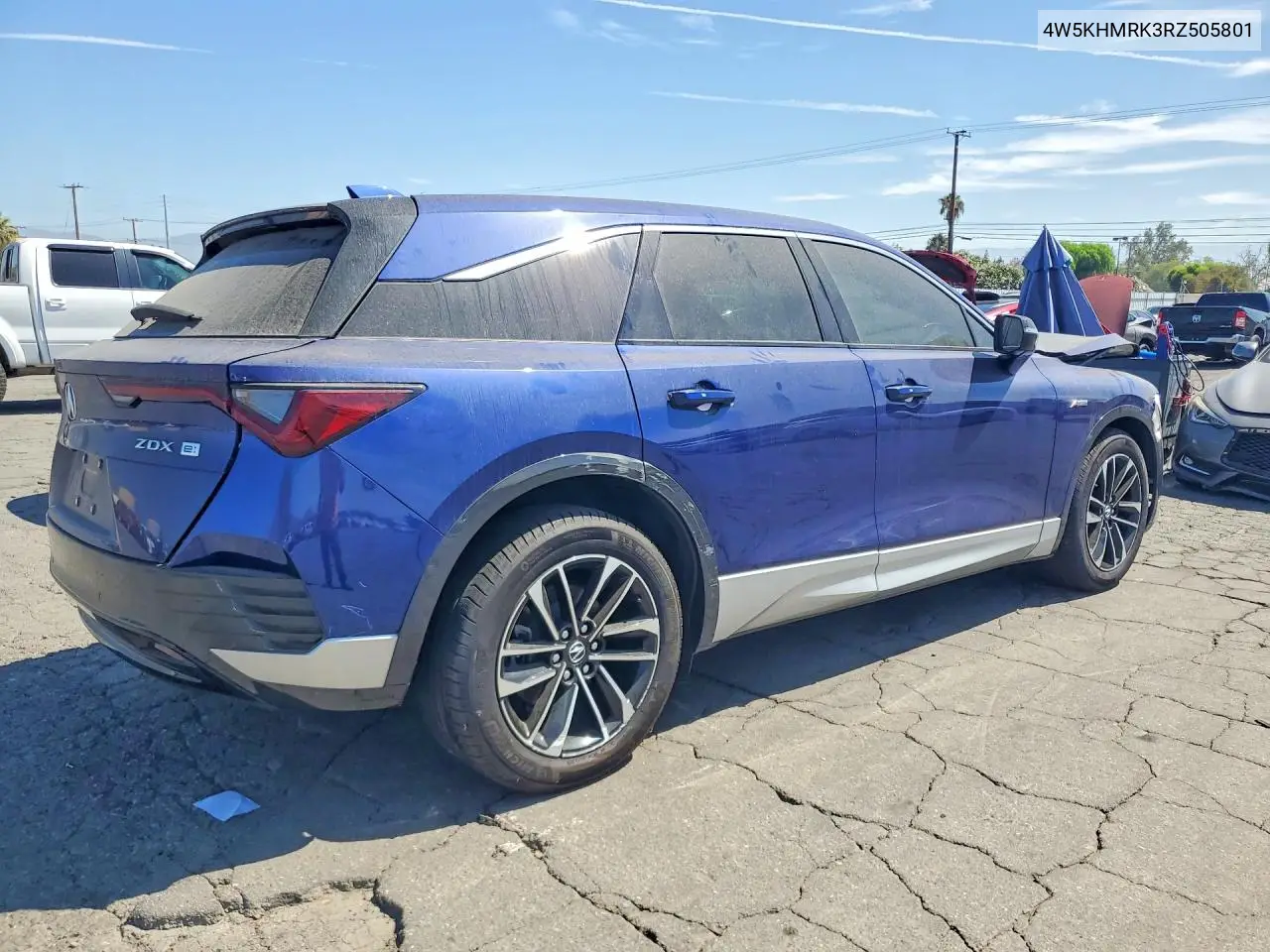 2024 Acura Zdx A-Spec VIN: 4W5KHMRK3RZ505801 Lot: 60892646