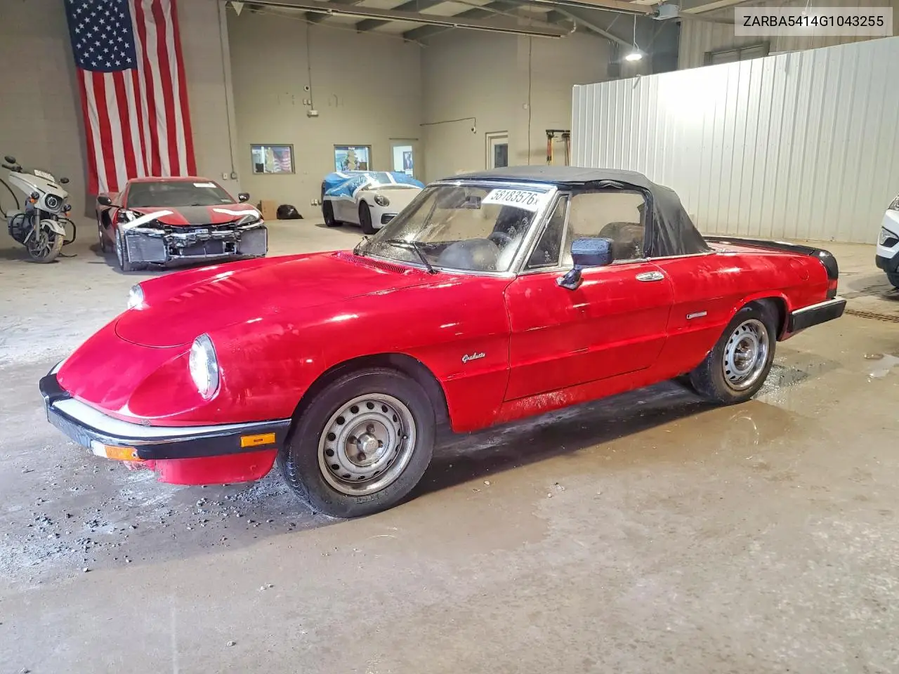 1986 Alfa Romeo Veloce 2000 Spider VIN: ZARBA5414G1043255 Lot: 58183576