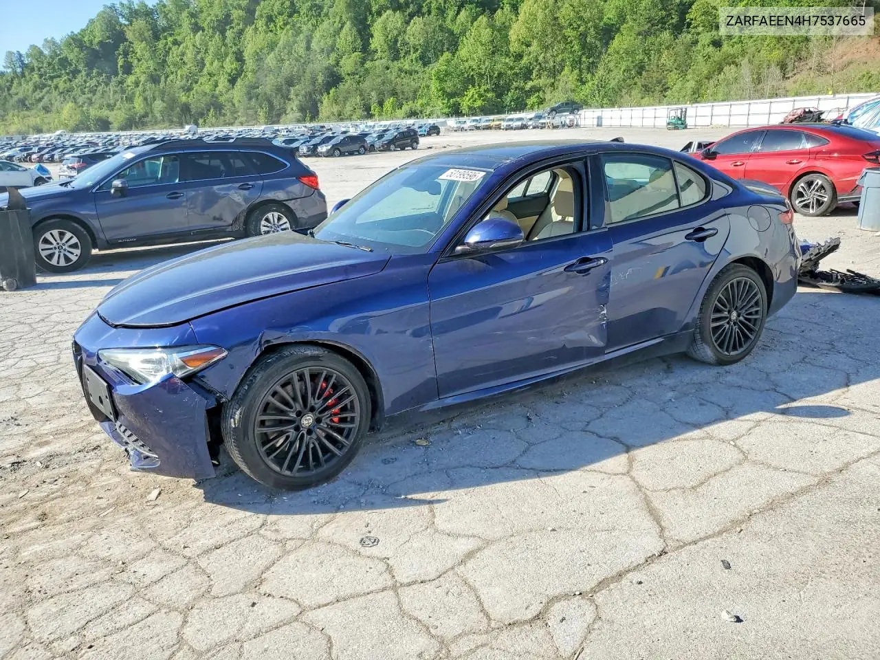 2017 Alfa Romeo Giulia Ti Q4 VIN: ZARFAEEN4H7537665 Lot: 53199596