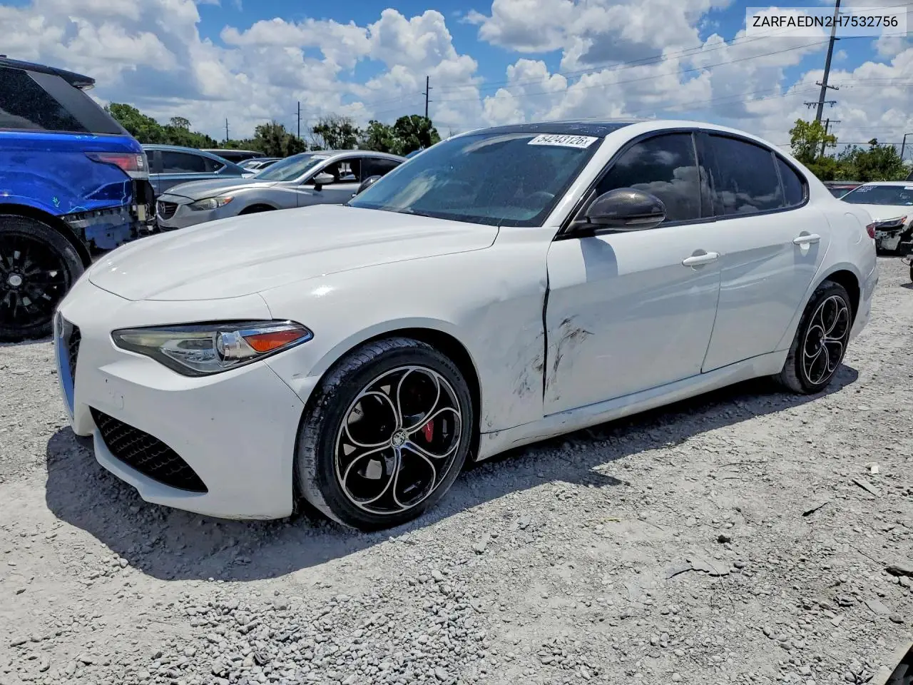 2017 Alfa Romeo Giulia Q4 VIN: ZARFAEDN2H7532756 Lot: 54243126