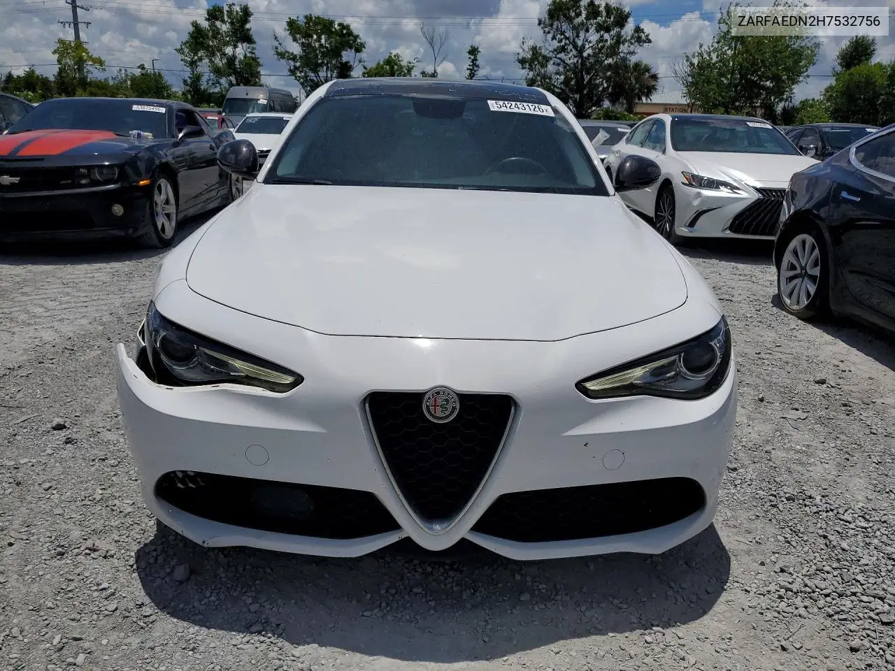 2017 Alfa Romeo Giulia Q4 VIN: ZARFAEDN2H7532756 Lot: 54243126