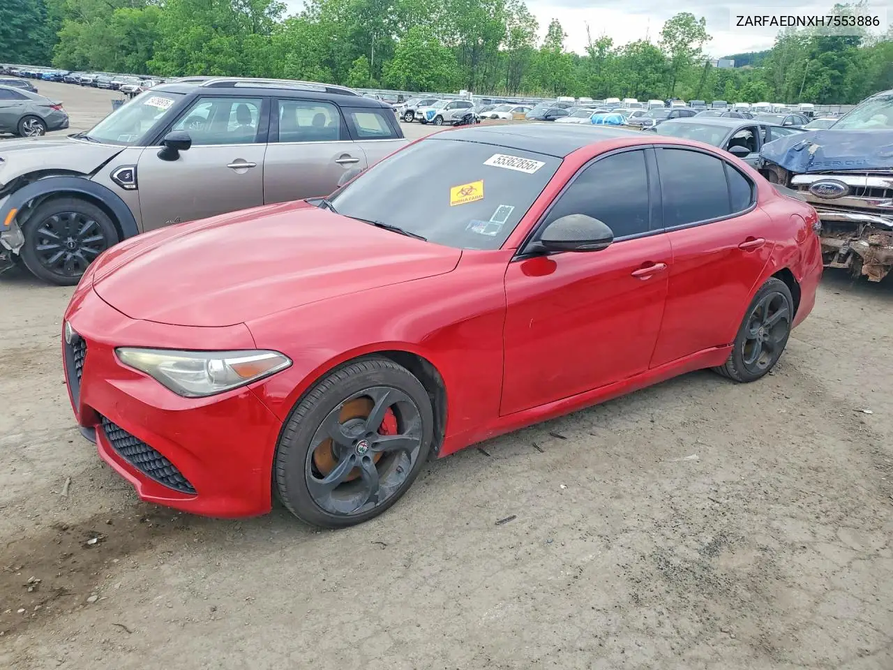 2017 Alfa Romeo Giulia Q4 VIN: ZARFAEDNXH7553886 Lot: 55362856