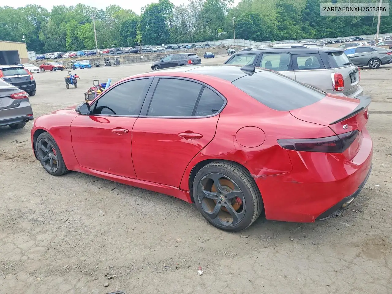 2017 Alfa Romeo Giulia Q4 VIN: ZARFAEDNXH7553886 Lot: 55362856