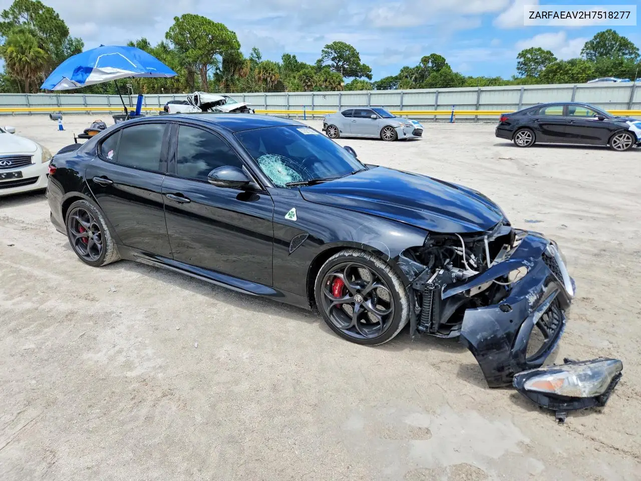 2017 Alfa Romeo Giulia Quadrifoglio VIN: ZARFAEAV2H7518277 Lot: 57021296
