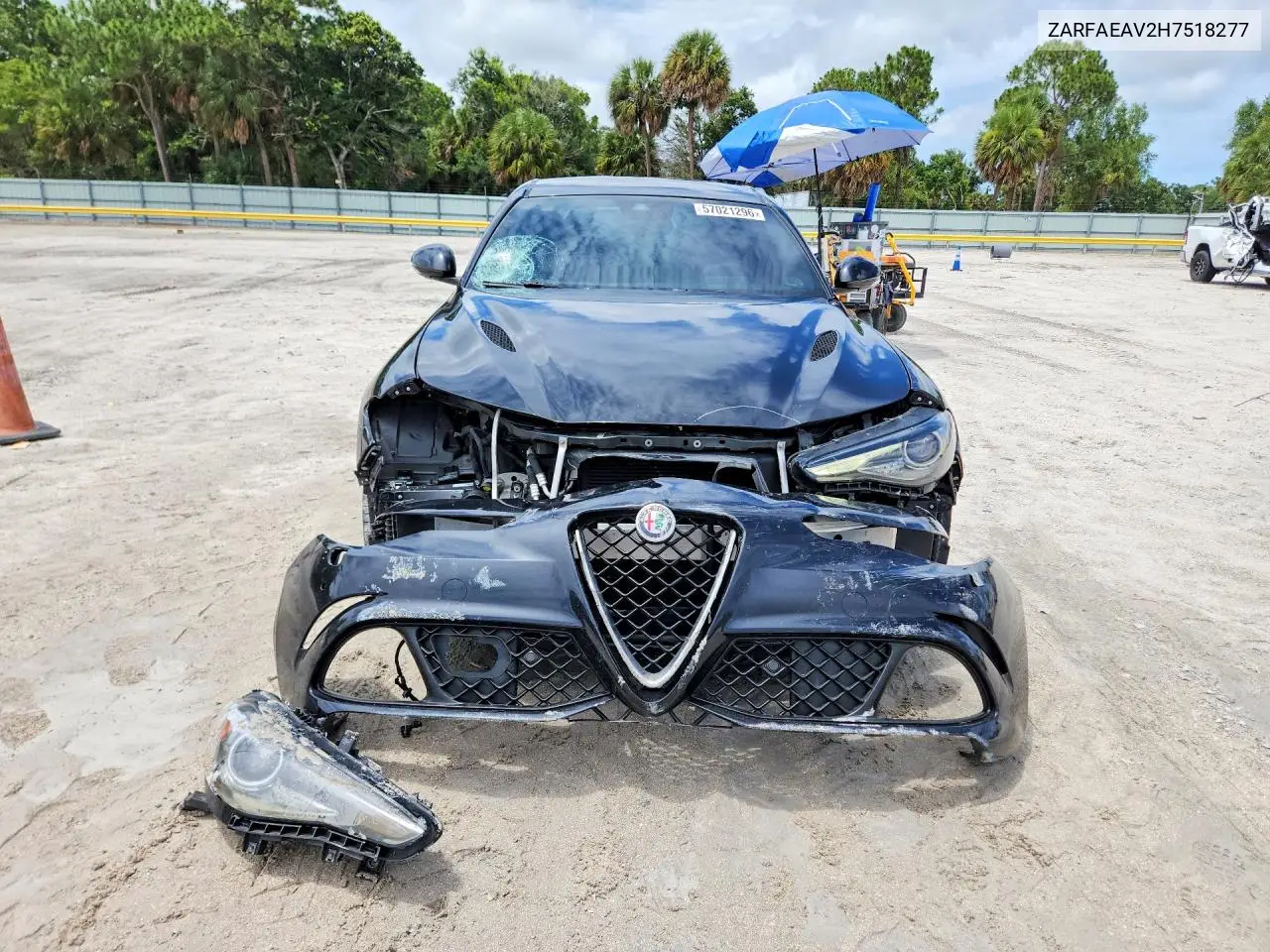 2017 Alfa Romeo Giulia Quadrifoglio VIN: ZARFAEAV2H7518277 Lot: 57021296