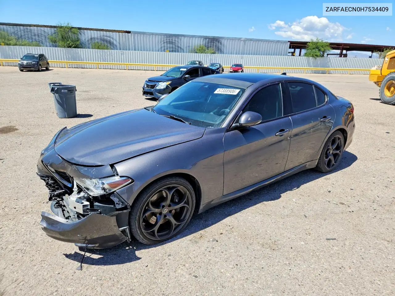 2017 Alfa Romeo Giulia Ti VIN: ZARFAECN0H7534409 Lot: 57388906
