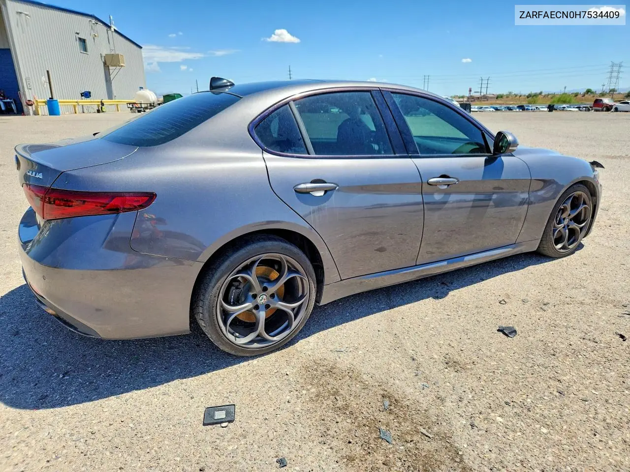 2017 Alfa Romeo Giulia Ti VIN: ZARFAECN0H7534409 Lot: 57388906