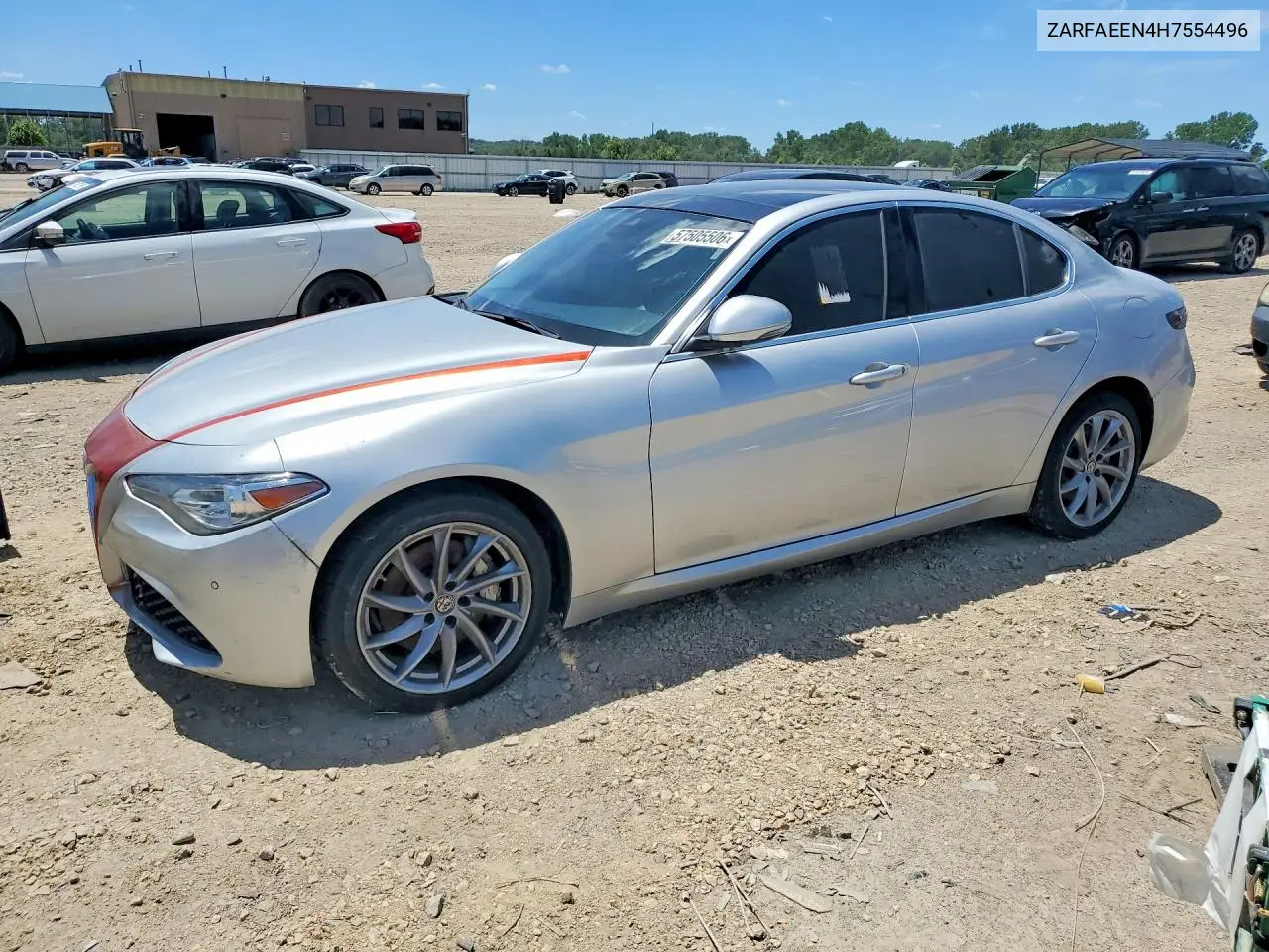 2017 Alfa Romeo Giulia Ti Q4 VIN: ZARFAEEN4H7554496 Lot: 57505506
