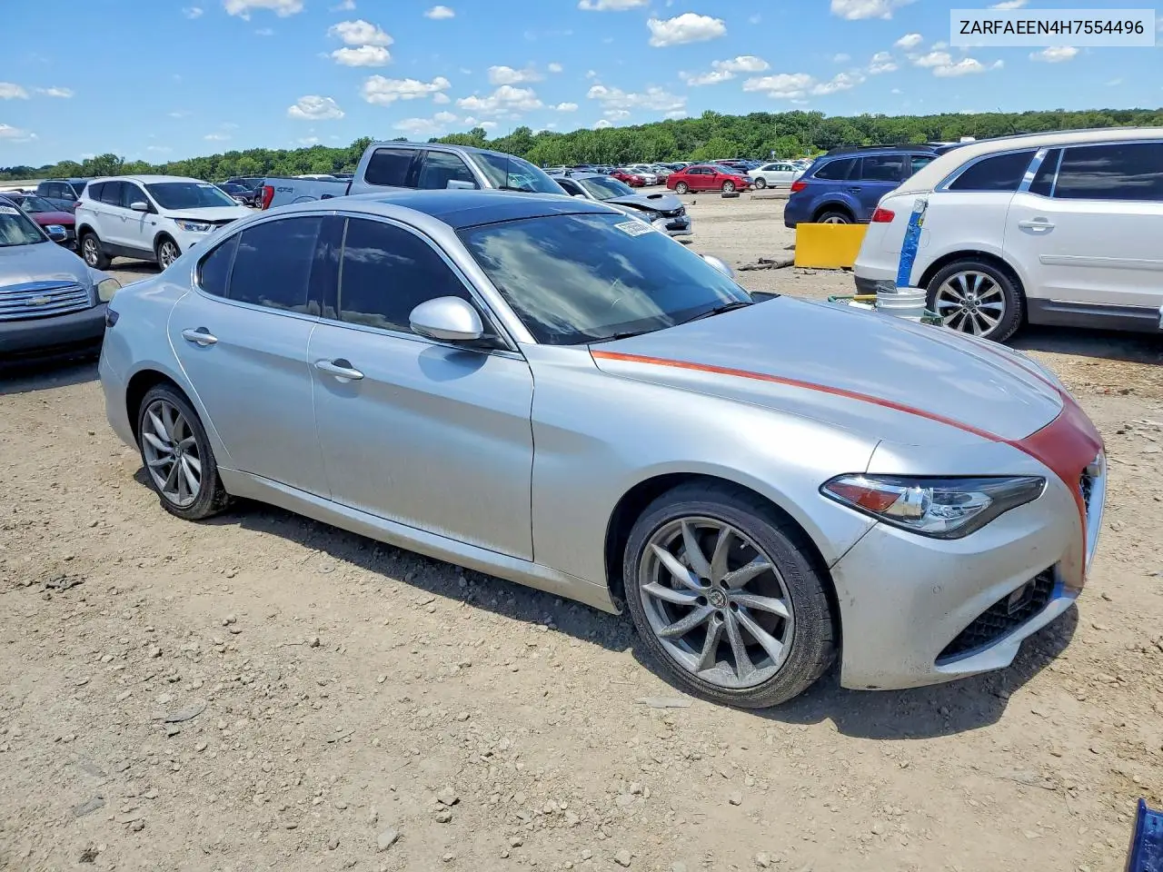 2017 Alfa Romeo Giulia Ti Q4 VIN: ZARFAEEN4H7554496 Lot: 57505506