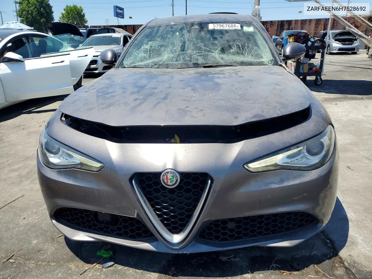 2017 Alfa Romeo Giulia Ti Q4 VIN: ZARFAEEN6H7528692 Lot: 57967686