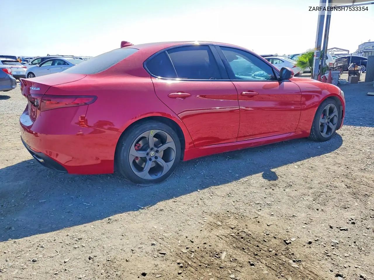2017 Alfa Romeo Giulia VIN: ZARFAEBN5H7533354 Lot: 58310096