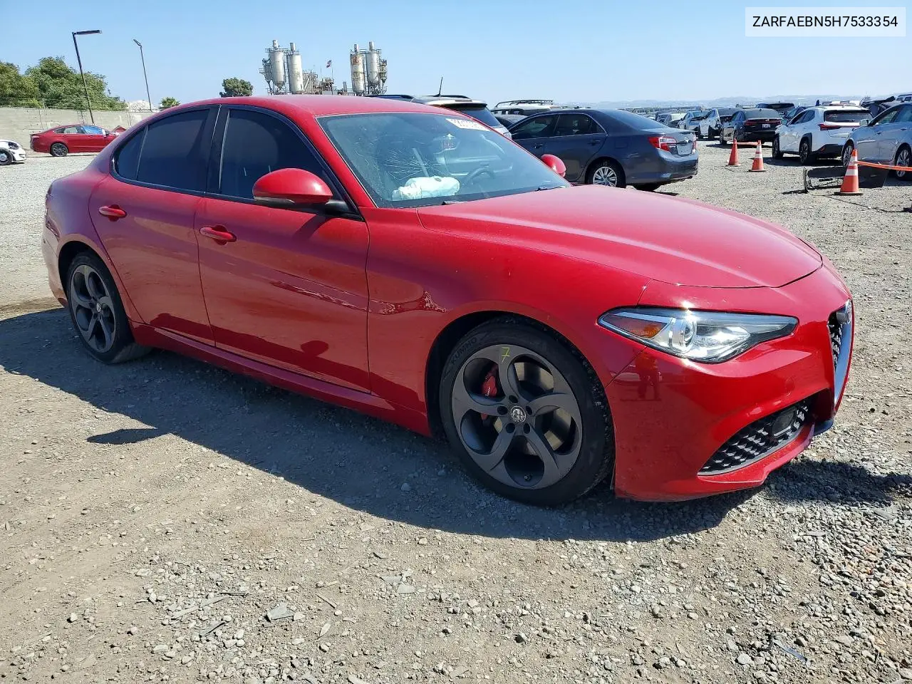 2017 Alfa Romeo Giulia VIN: ZARFAEBN5H7533354 Lot: 58310096