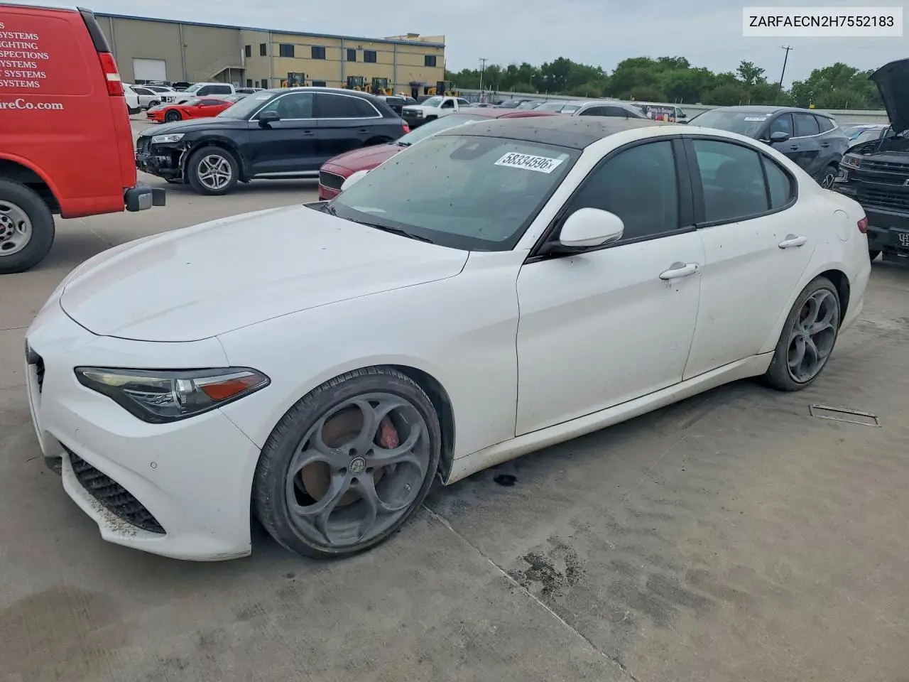 2017 Alfa Romeo Giulia Ti VIN: ZARFAECN2H7552183 Lot: 58334596