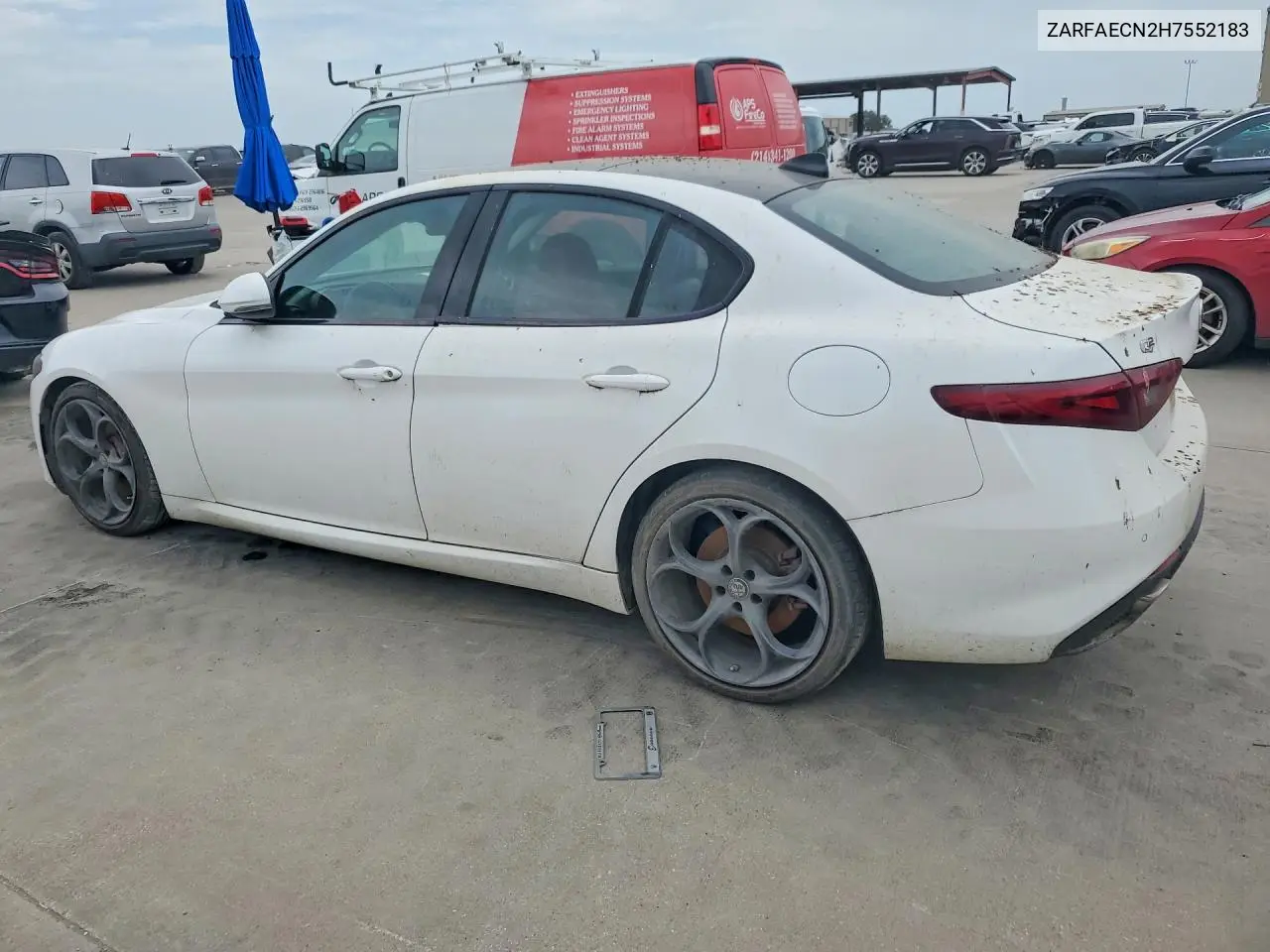 2017 Alfa Romeo Giulia Ti VIN: ZARFAECN2H7552183 Lot: 58334596