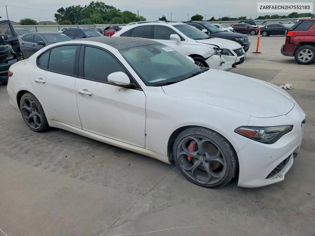 2017 Alfa Romeo Giulia Ti VIN: ZARFAECN2H7552183 Lot: 58334596