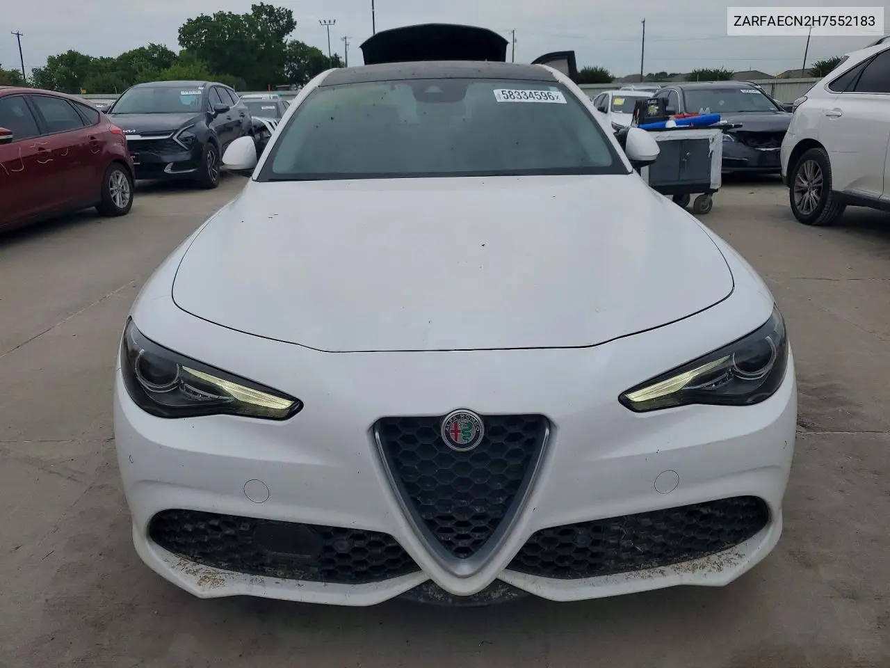 2017 Alfa Romeo Giulia Ti VIN: ZARFAECN2H7552183 Lot: 58334596