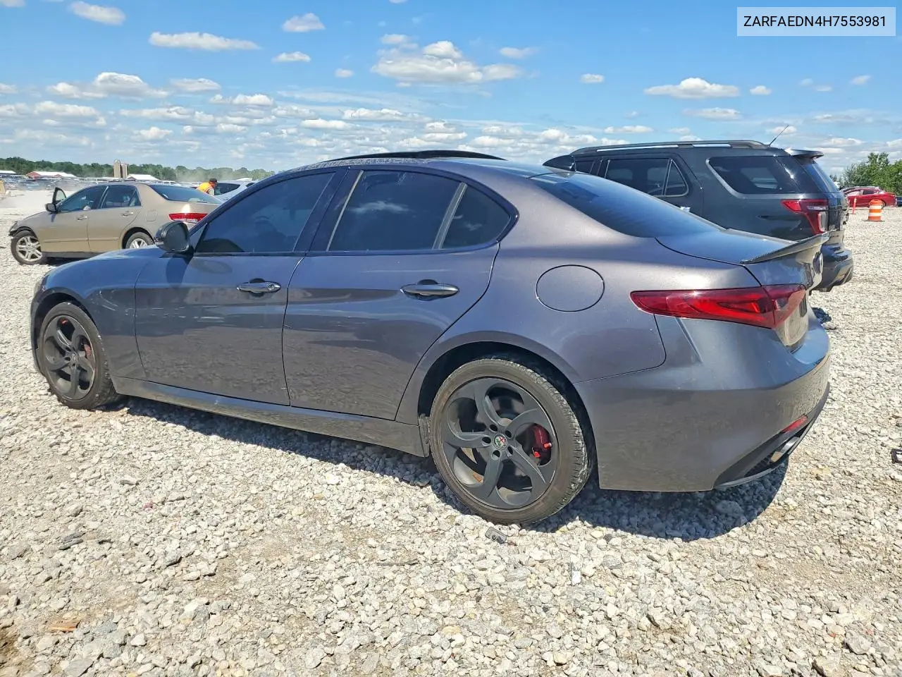 2017 Alfa Romeo Giulia Q4 VIN: ZARFAEDN4H7553981 Lot: 58387816