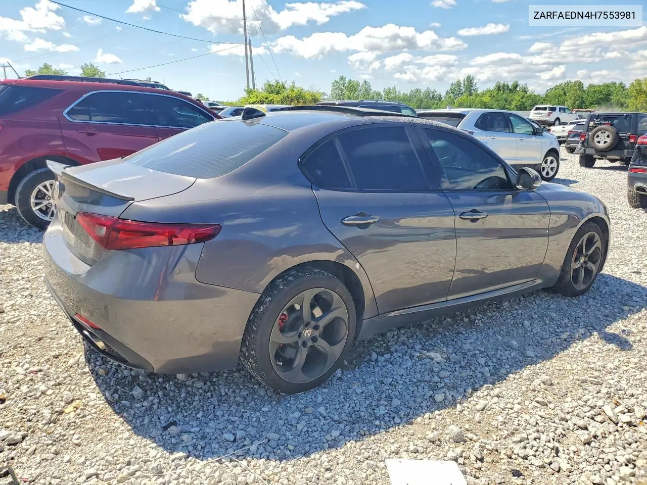 2017 Alfa Romeo Giulia Q4 VIN: ZARFAEDN4H7553981 Lot: 58387816