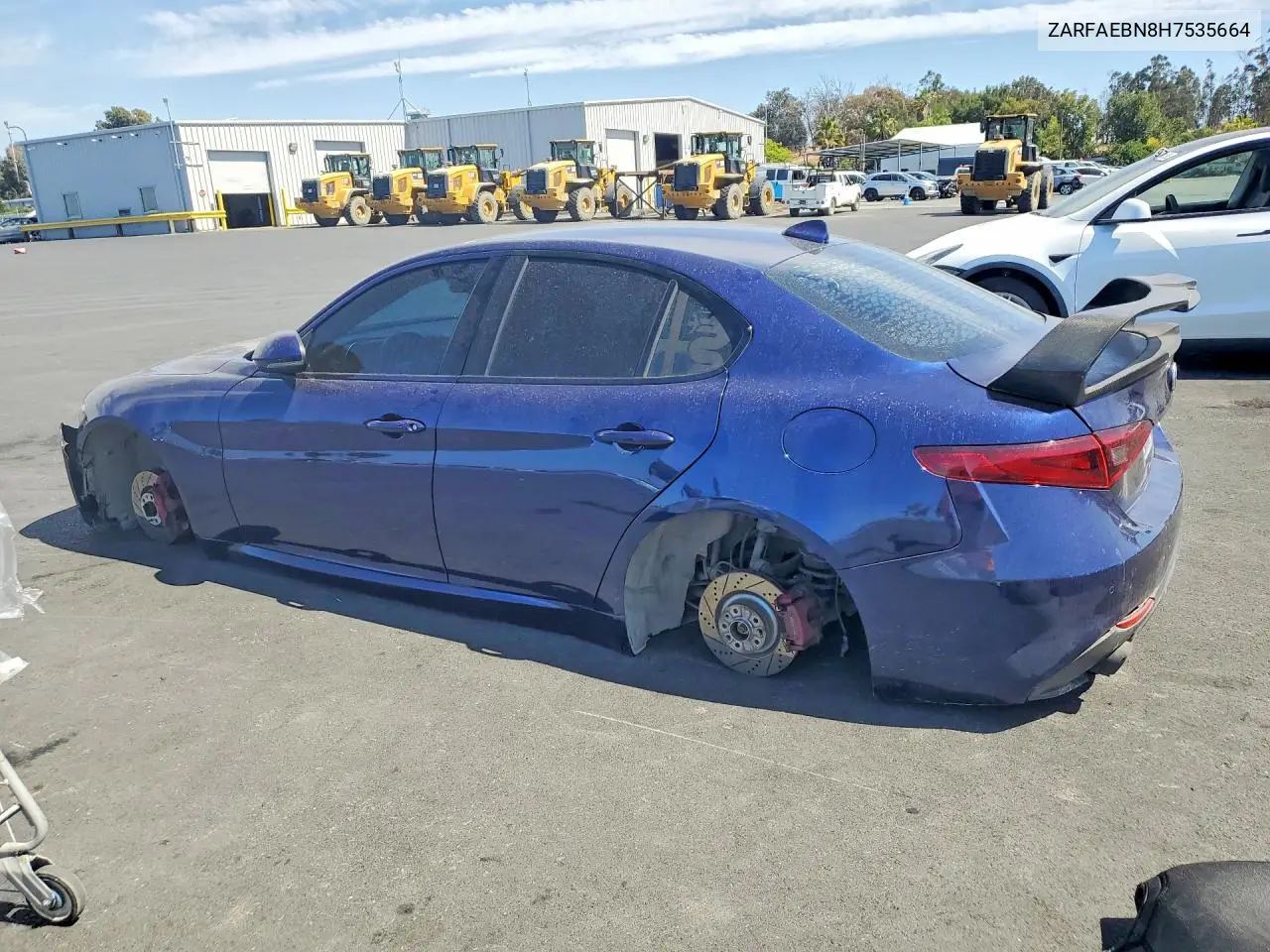 2017 Alfa Romeo Giulia VIN: ZARFAEBN8H7535664 Lot: 59174496