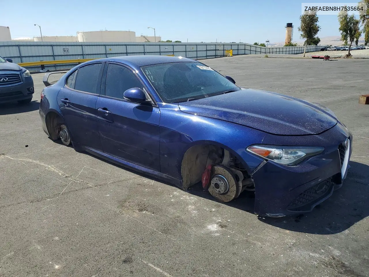 2017 Alfa Romeo Giulia VIN: ZARFAEBN8H7535664 Lot: 59174496