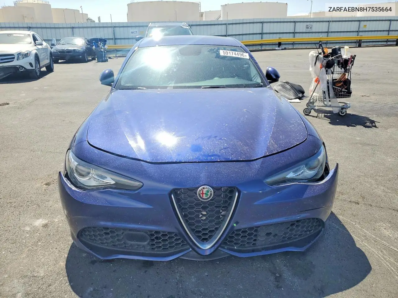 2017 Alfa Romeo Giulia VIN: ZARFAEBN8H7535664 Lot: 59174496