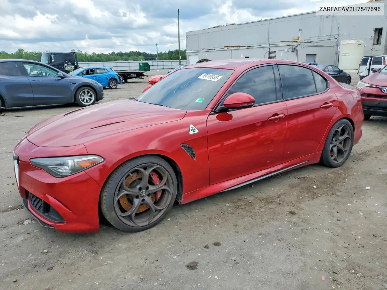 2017 Alfa Romeo Giulia Quadrifoglio VIN: ZARFAEAV2H7547696 Lot: 59740936