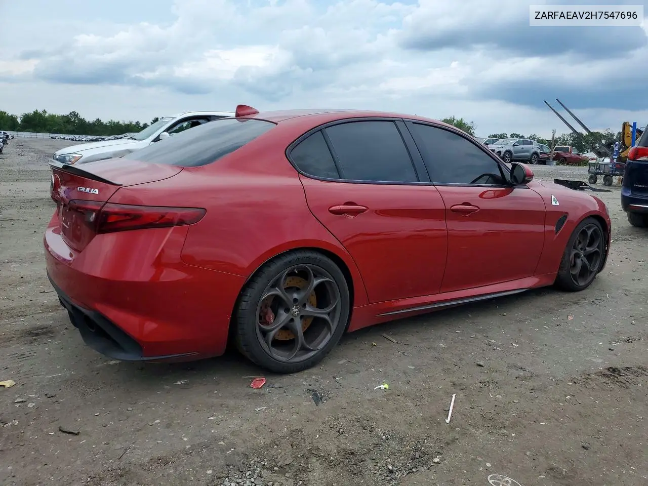 2017 Alfa Romeo Giulia Quadrifoglio VIN: ZARFAEAV2H7547696 Lot: 59740936