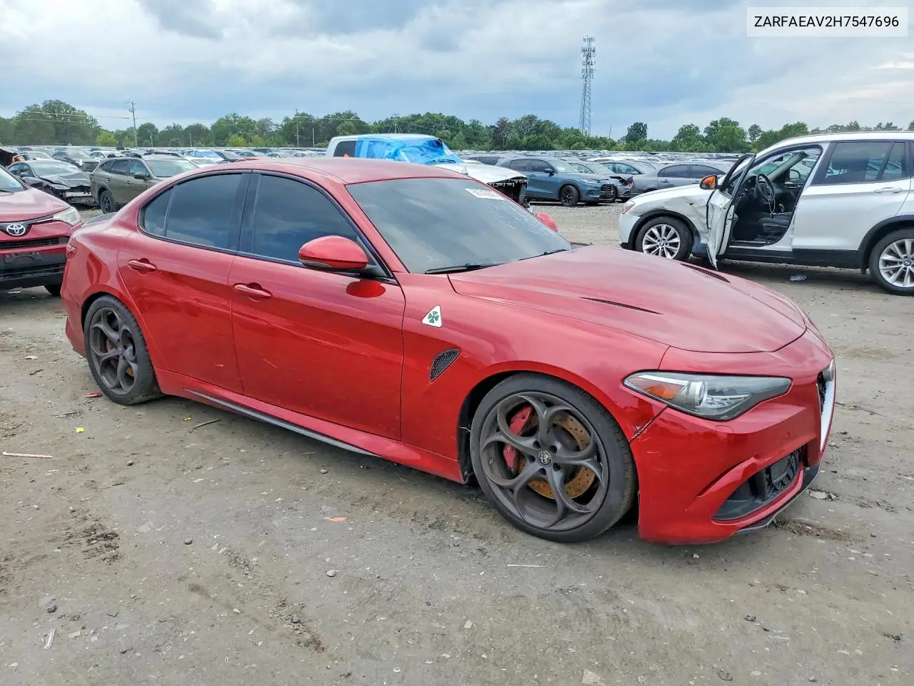 2017 Alfa Romeo Giulia Quadrifoglio VIN: ZARFAEAV2H7547696 Lot: 59740936