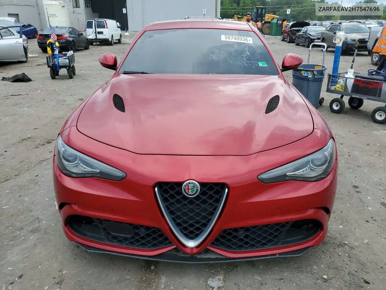 2017 Alfa Romeo Giulia Quadrifoglio VIN: ZARFAEAV2H7547696 Lot: 59740936