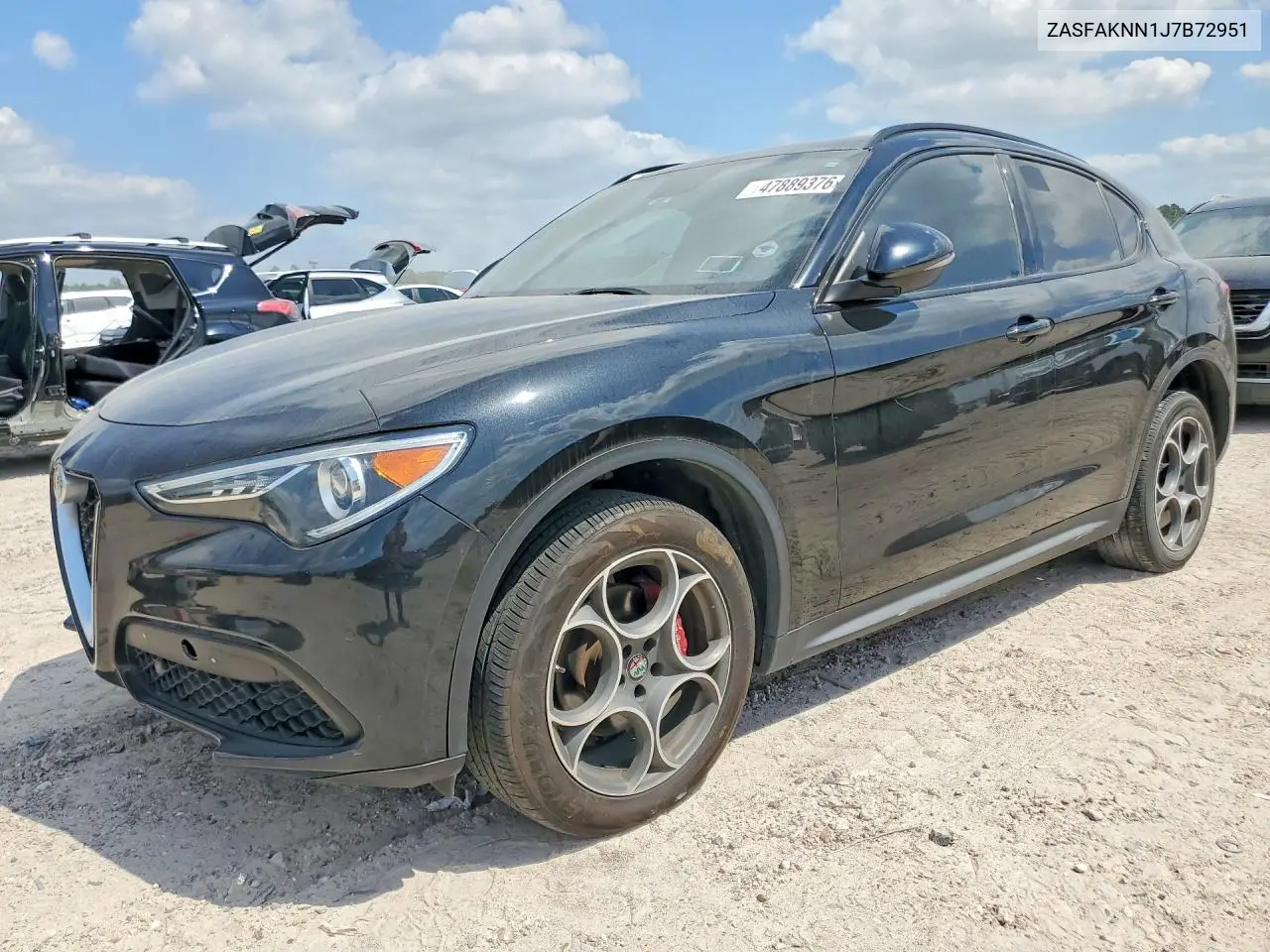 2018 Alfa Romeo Stelvio Ti Sport VIN: ZASFAKNN1J7B72951 Lot: 47889376