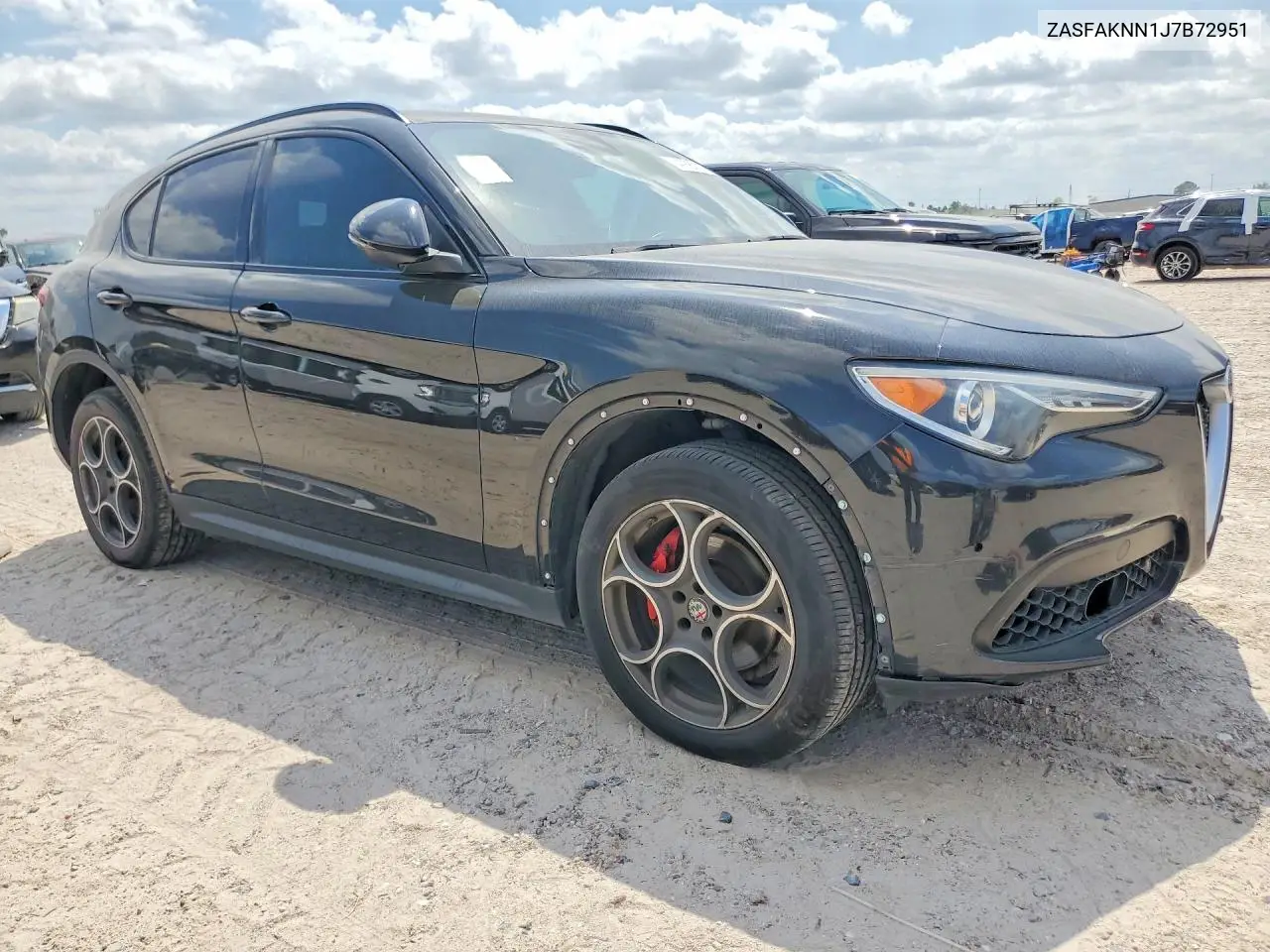 2018 Alfa Romeo Stelvio Ti Sport VIN: ZASFAKNN1J7B72951 Lot: 47889376