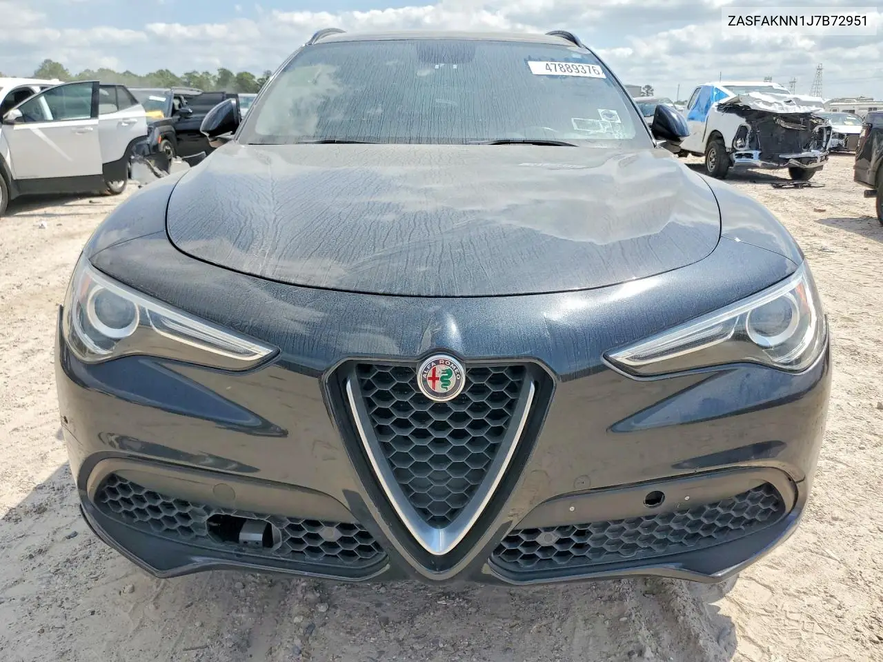 2018 Alfa Romeo Stelvio Ti Sport VIN: ZASFAKNN1J7B72951 Lot: 47889376