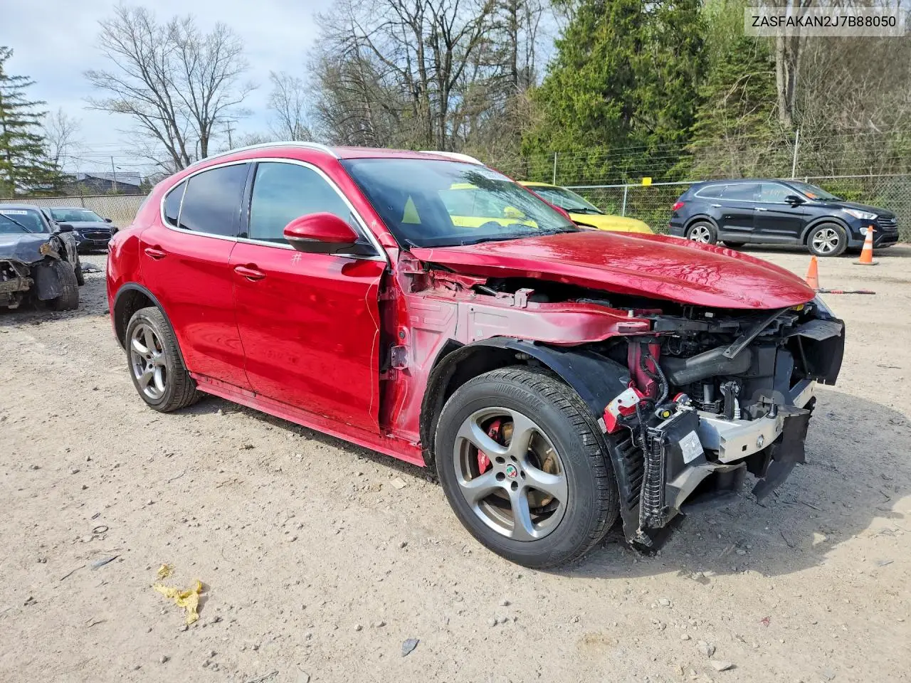 2018 Alfa Romeo Stelvio VIN: ZASFAKAN2J7B88050 Lot: 50077076