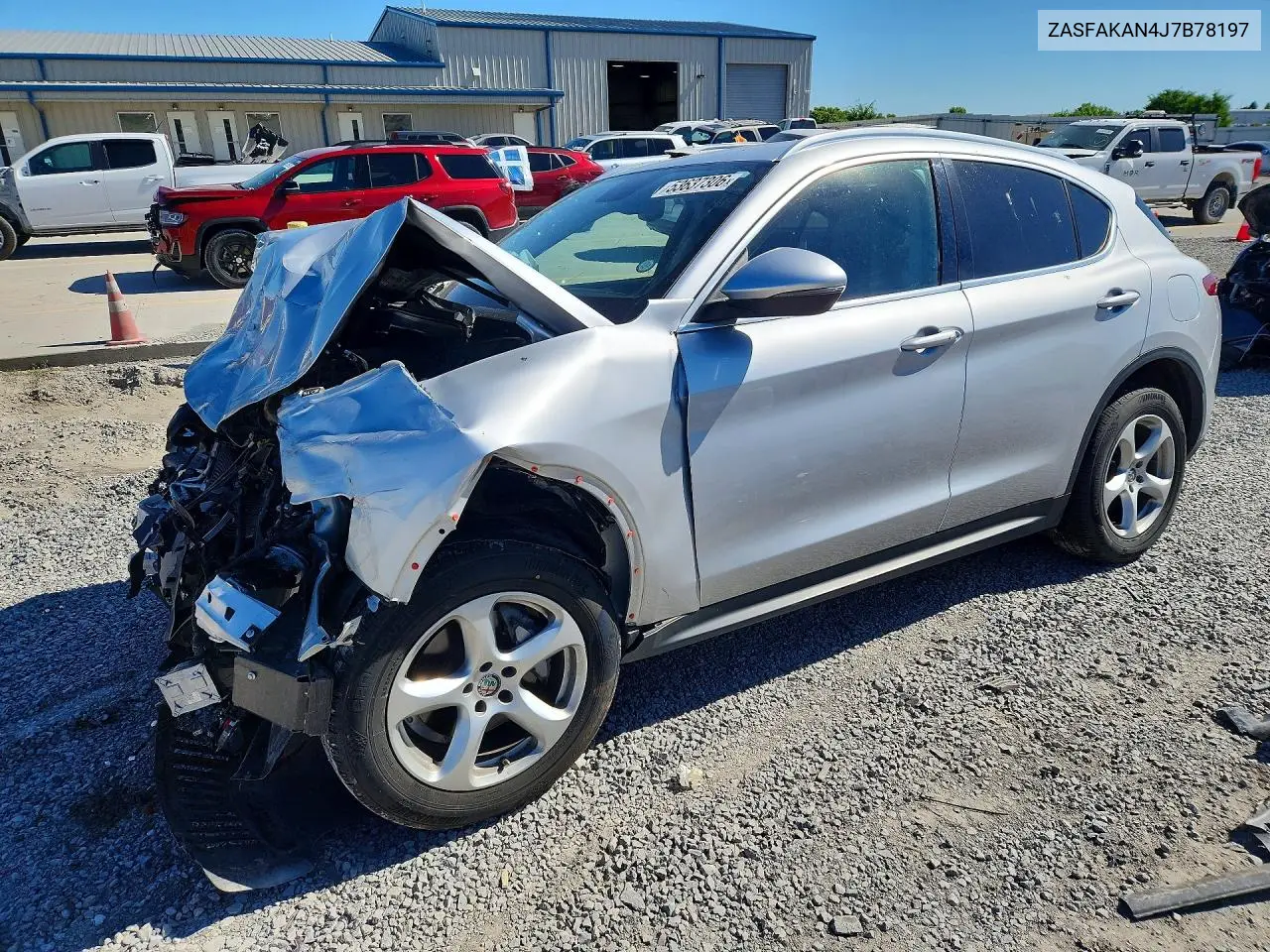 2018 Alfa Romeo Stelvio VIN: ZASFAKAN4J7B78197 Lot: 53637306