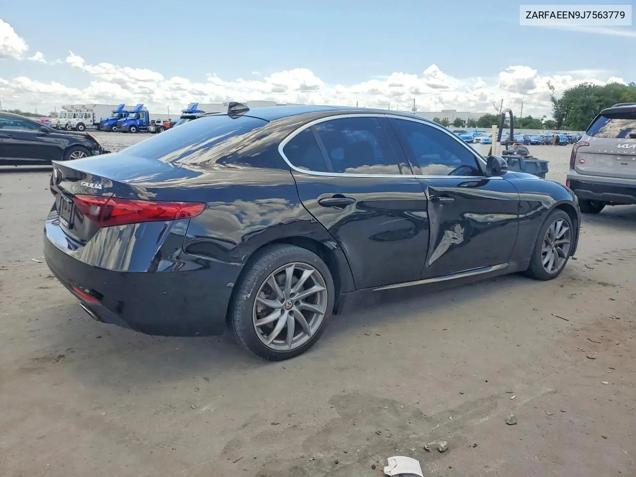 2018 Alfa Romeo Giulia Ti Q4 VIN: ZARFAEEN9J7563779 Lot: 54069686