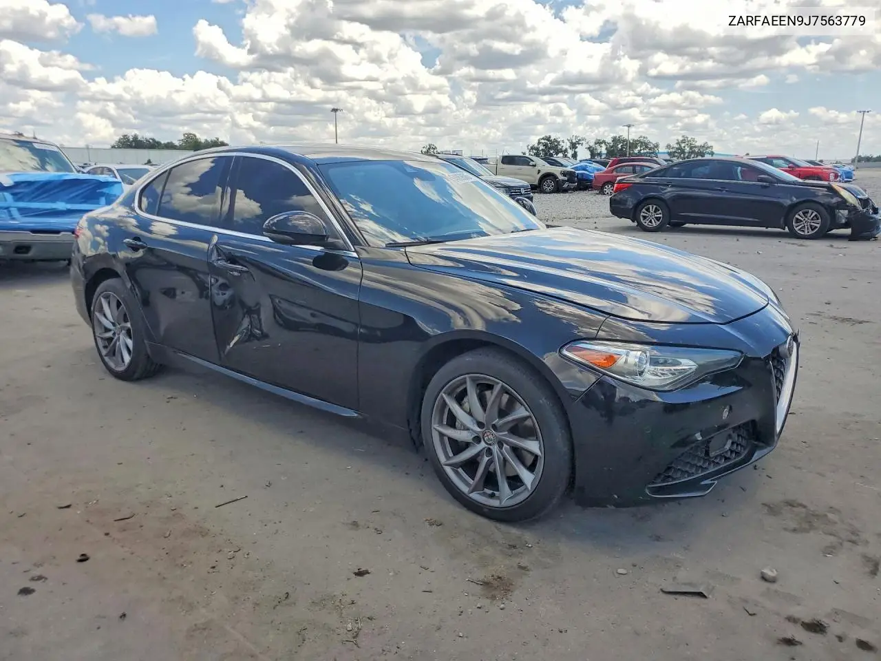 2018 Alfa Romeo Giulia Ti Q4 VIN: ZARFAEEN9J7563779 Lot: 54069686