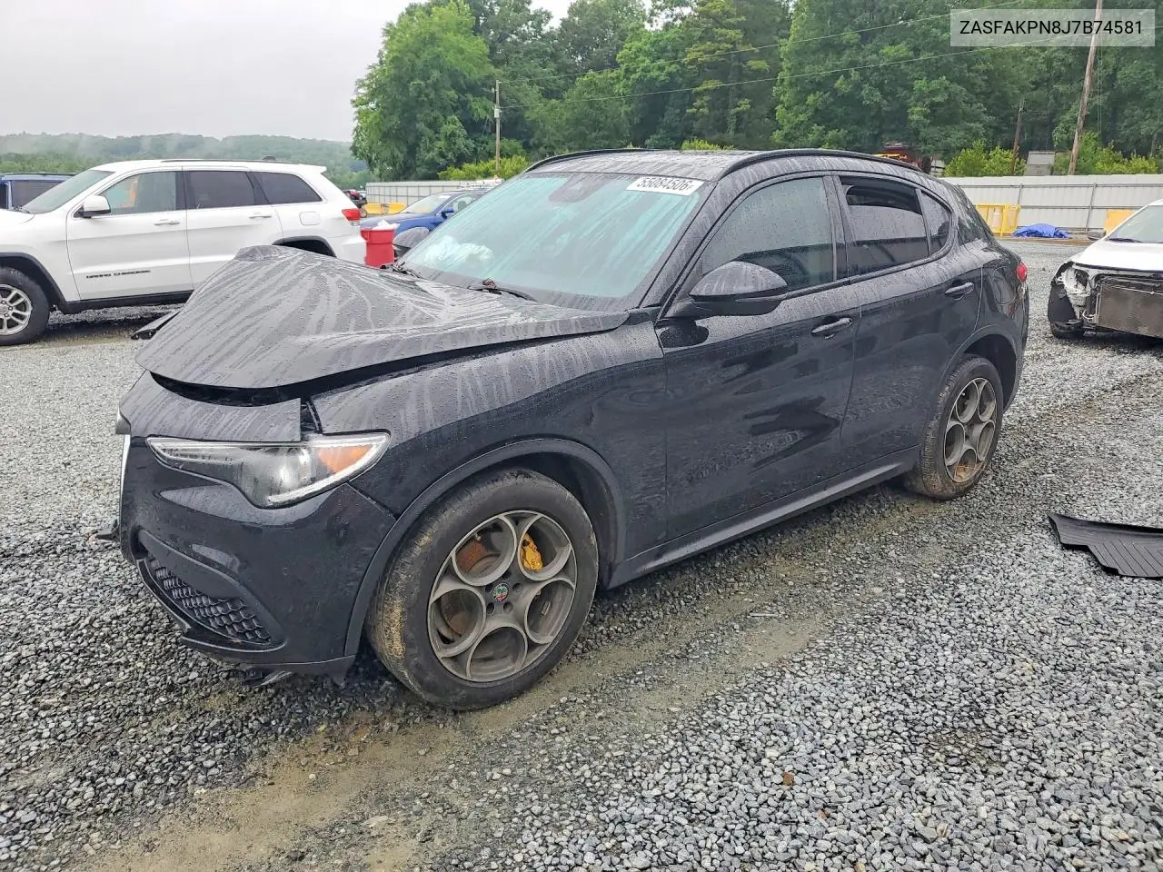 2018 Alfa Romeo Stelvio Sport VIN: ZASFAKPN8J7B74581 Lot: 55084506