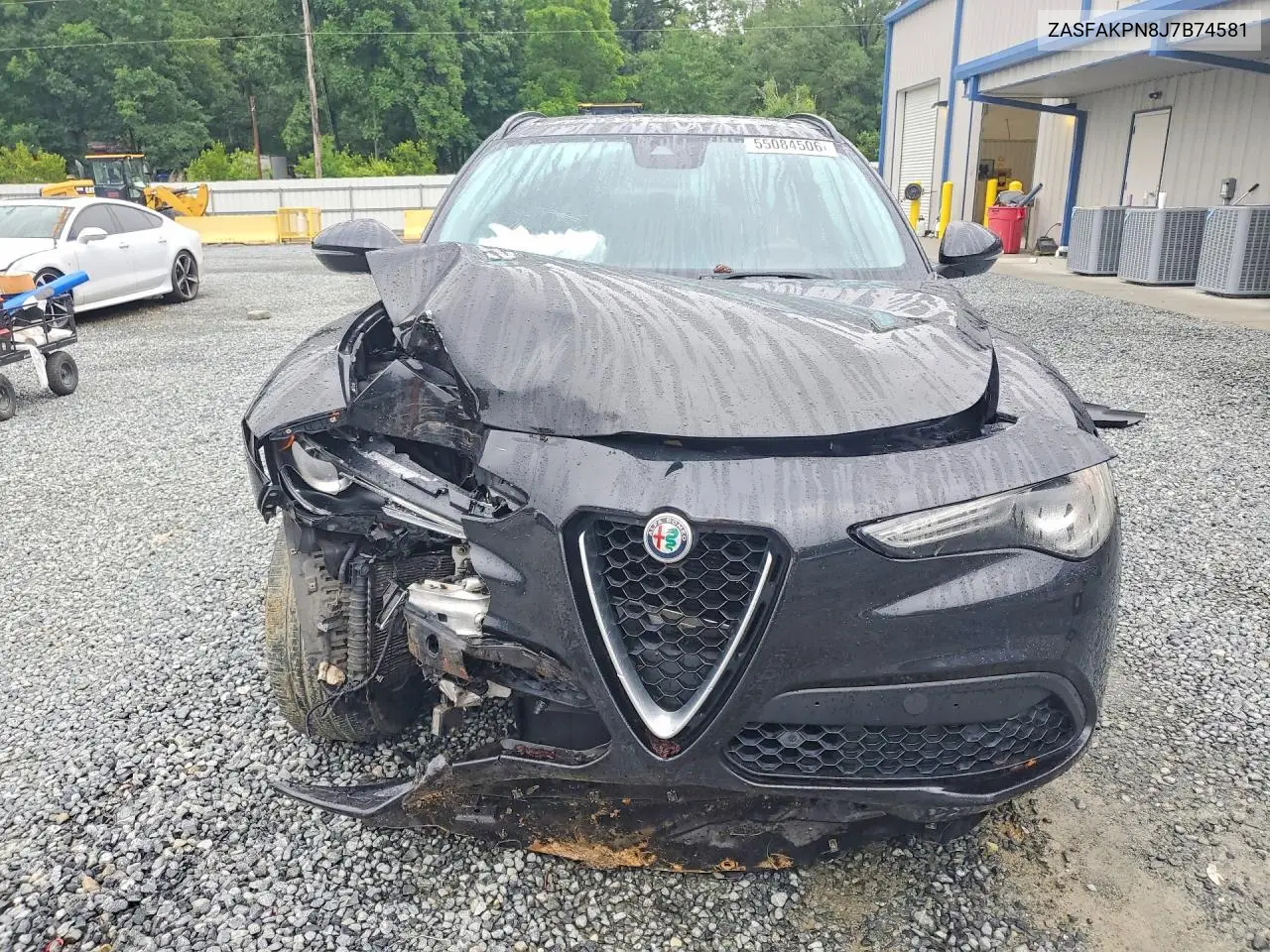 2018 Alfa Romeo Stelvio Sport VIN: ZASFAKPN8J7B74581 Lot: 55084506