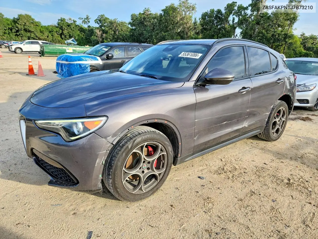 2018 Alfa Romeo Stelvio Sport VIN: ZASFAKPN1J7B73210 Lot: 55361086