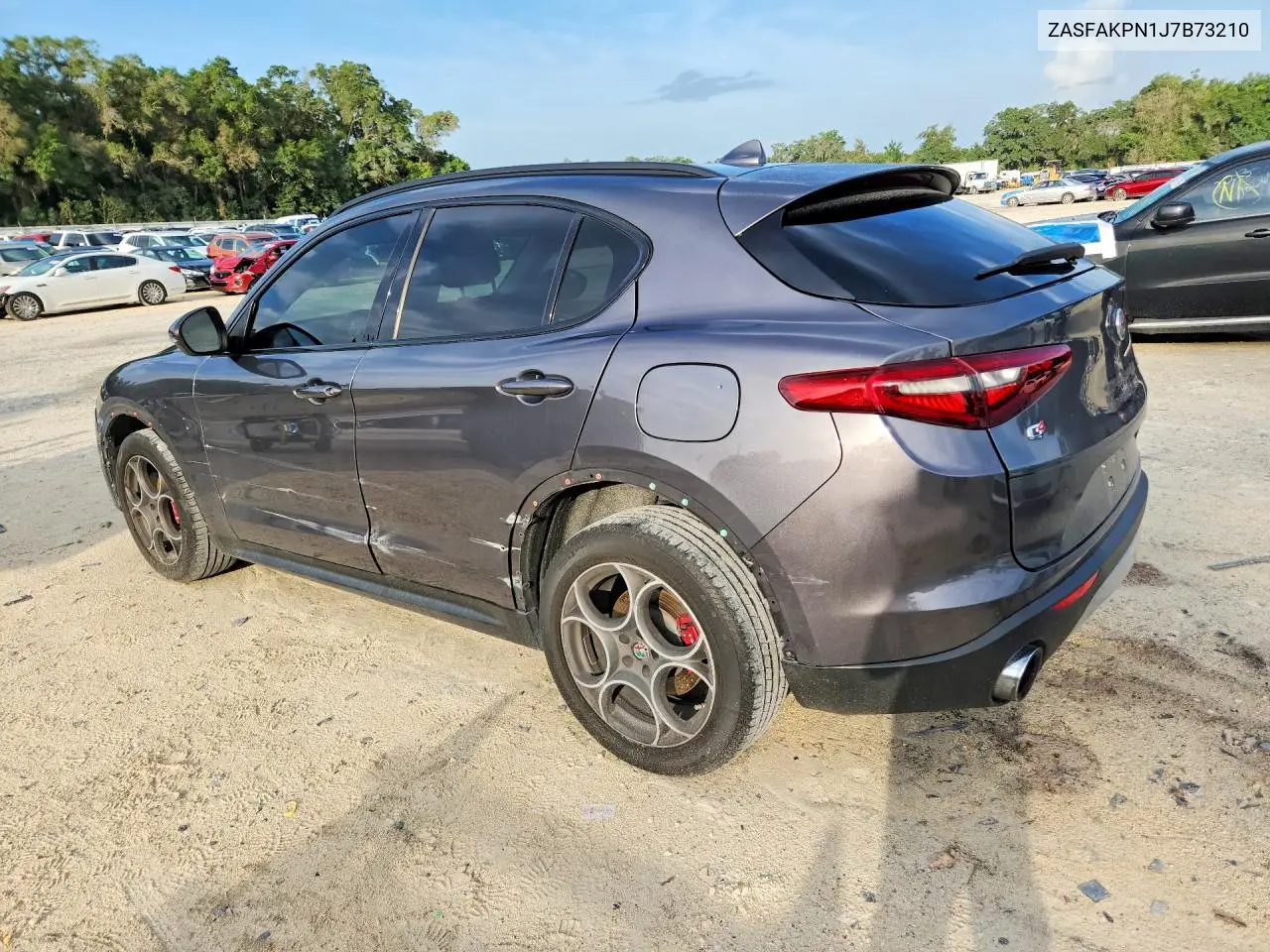 2018 Alfa Romeo Stelvio Sport VIN: ZASFAKPN1J7B73210 Lot: 55361086