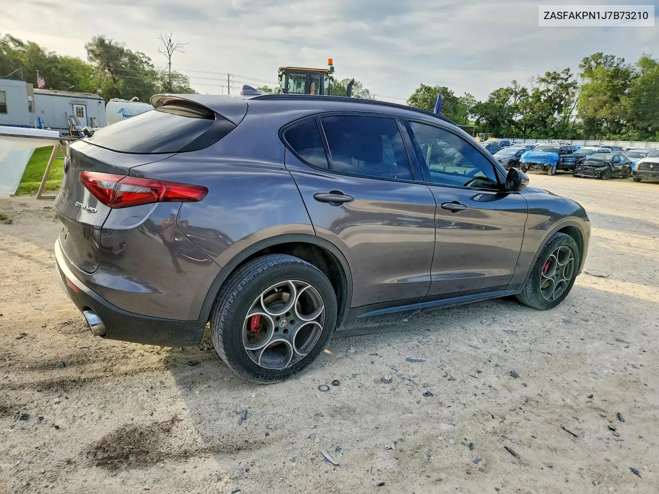 2018 Alfa Romeo Stelvio Sport VIN: ZASFAKPN1J7B73210 Lot: 55361086