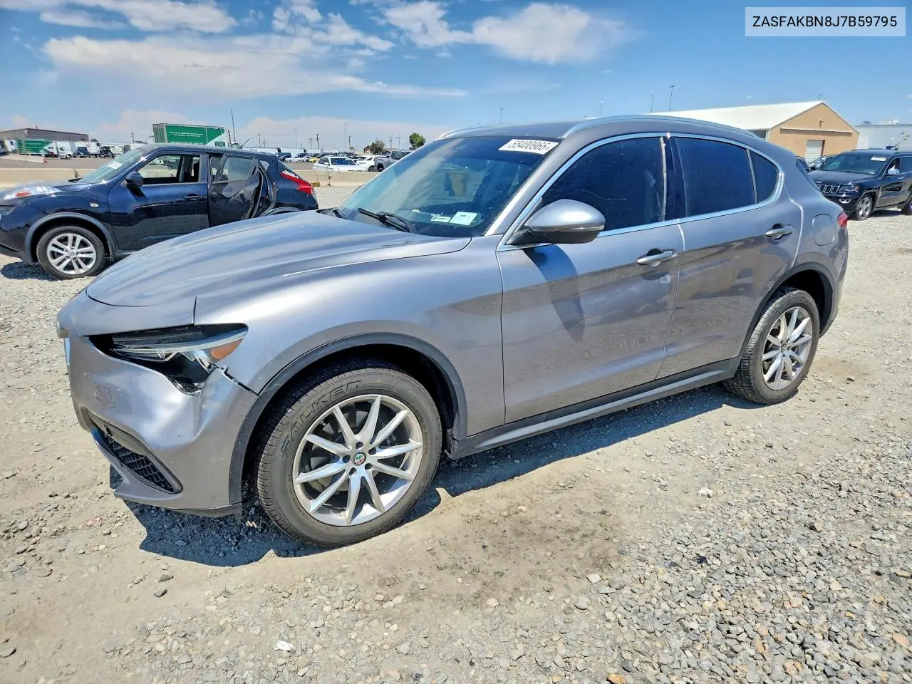 2018 Alfa Romeo Stelvio Ti VIN: ZASFAKBN8J7B59795 Lot: 55400966